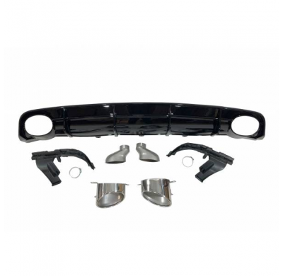 Difusor Trasero Audi A6 / A6 Avant Look Rs6 2016 C7 S-Line Abs - Plástico Abs