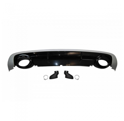 Difusor Trasero Audi A6 Sedan / Avant C6 2009-2012 Look Rs6 Abs - Plástico Abs