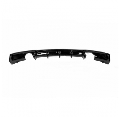 Difusor Trasero BMW F30 / F31 Look M Performance 2 Salidas Brillante Negro Plástico ABS