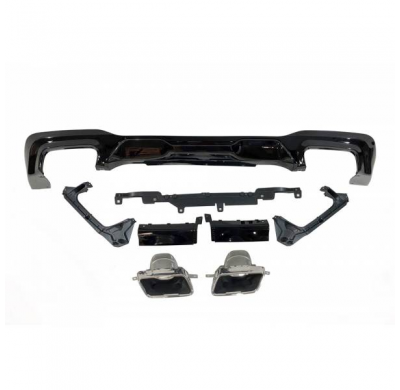Difusor Trasero Bmw F44 Look M Performance Brillante Negro *Plástico Abs