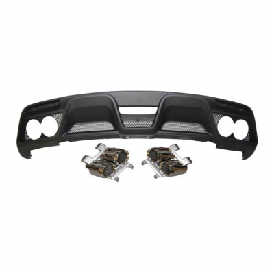 Difusor Trasero Ford Mustang 2015-2017 Look Gt350 - Plástico Abs