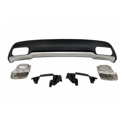 Difusor Trasero Mercedes W176 Amg 2013-2017 Look A45 Abs - Plástico Abs