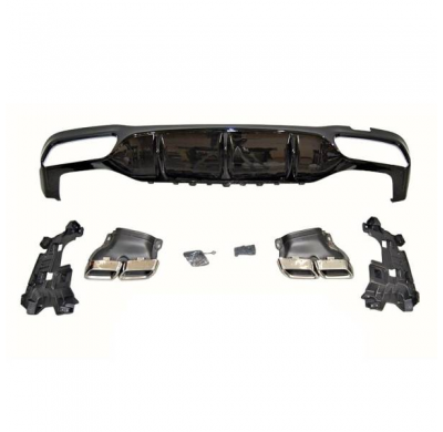 Difusor Trasero Mercedes W213 4 Puertas Look Amg E63 Abs - Plástico Abs