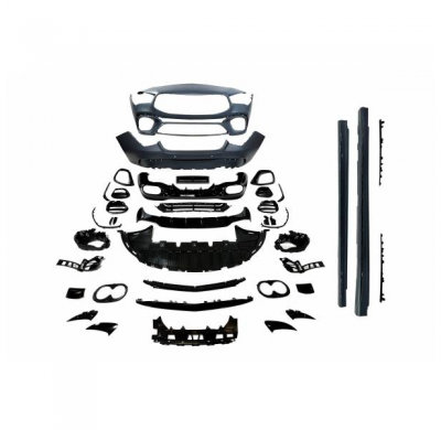 Kit Carrocería Mercedes C118 Sedan / Shooting Brake Look A45S fabricado en: Plástico ABS