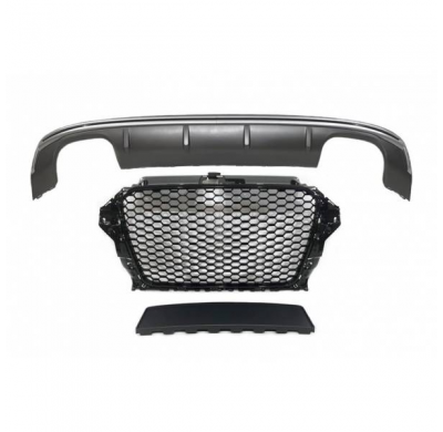 Kit De Carrocería Audi A3 Sportback 2013 Look Sport Line Abs - Plástico Abs