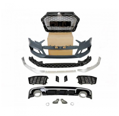 Kit De Carrocería Audi A3 Sportback Look Rs3 2016+ - Plástico Abs