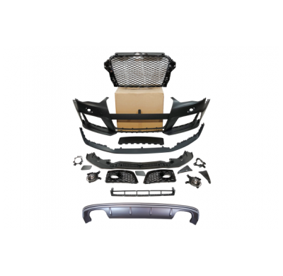Kit De Carrocería Audi A3 V8 13-15 4 Puertas Look Rs3 - Plástico Abs
