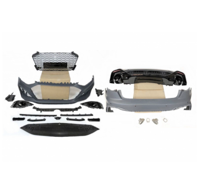 Kit De Carrocería Audi A4 2020+ Sedan Look Rs4 Plástico Abs