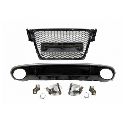 Kit De Carrocería Audi A4 Look Rs4 B8 2009-2012 - Plástico Abs