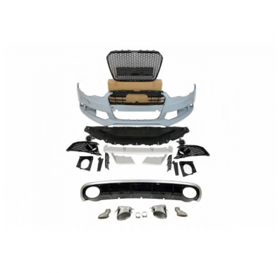 Kit De Carrocería Audi A6 C7  2011-2014 Look Rs6 *Plástico Abs