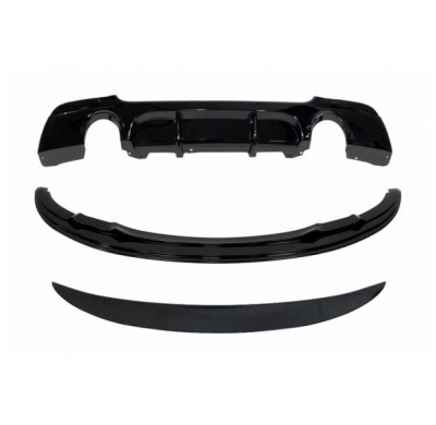 Kit De Carrocería BMW BMW E92 2006-2009 look M Performance Negro brillante fabricado en: Plástico ABS
