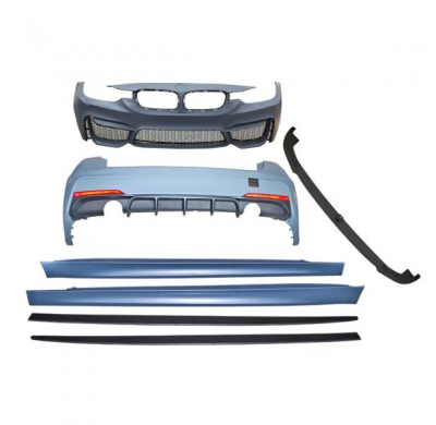 Kit De Carrocería BMW F30 Look M4 Doble salida - Plástico ABS