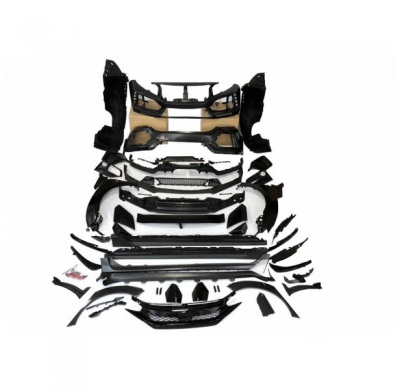 Kit De Carrocería Honda Civic 2020 Hatchback Look Type R Abs Plástico Abs