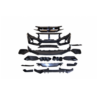 Kit De Carrocería Honda Civic Mk10 Hatchback 2016+ Look Type R Abs - Plástico Abs