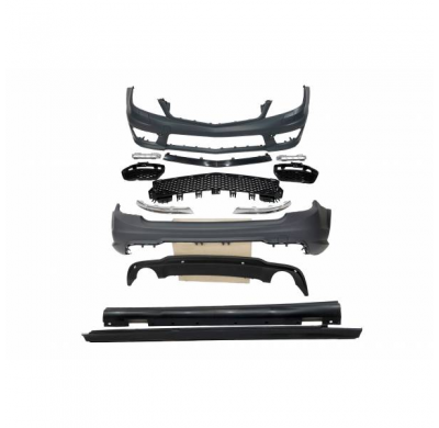 Kit De Carrocería Mercedes W204 Sw 2011-2013 Look Amg - Plástico Abs