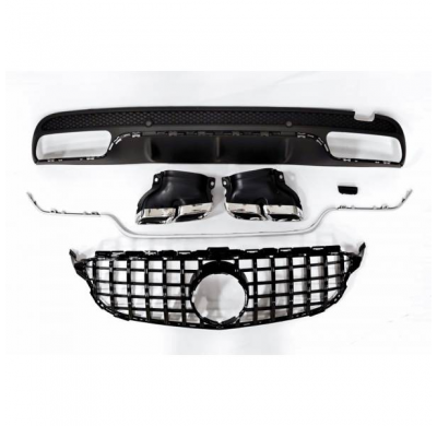 Kit De Carrocería Mercedes W205 2014-2018 4p / Sw Amg Look C63 - Plástico Abs