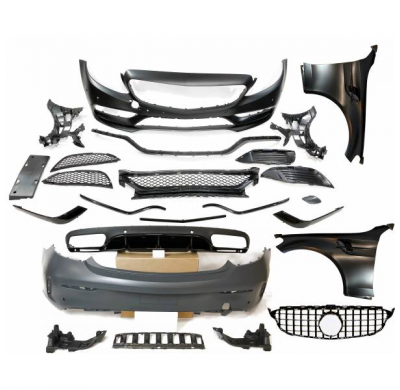 Kit De Carrocería Mercedes W205 2014-2018 Coupe Look Amg C63 *Plástico Abs