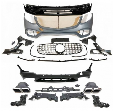 Kit De Carrocería Mercedes X253 Glc 2015-2019 Look Amg - Plástico Abs