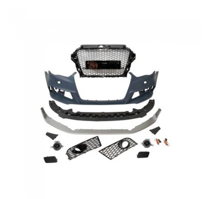 Paragolpes Delantero Audi A3 V8 13-15 / Cabrio / Sportback  Look Rs3 Ii Antinieblas - Plástico Abs