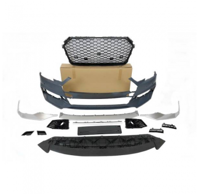 Paragolpes Delantero Audi A4 16-19 B9 Look RS4 fabricado en: Plástico ABS
