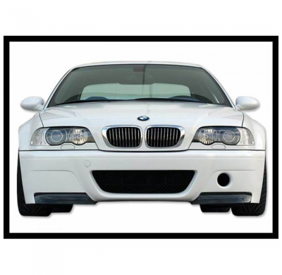Paragolpes Delantero Bmw E46 M3 Abs C/Punteras Carbono Look Csl - Paragolpes Delantero Plástico Abs