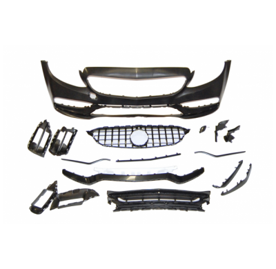 Paragolpes Delantero Mercedes W205 2014-2018 2p / 4p / Sw Look C63 New Plástico Abs