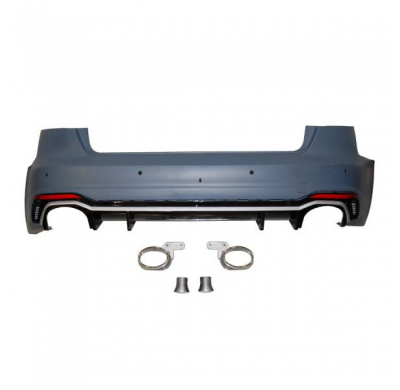 Paragolpes Trasero Audi A4 2016 Look Rs4 - Plástico Abs