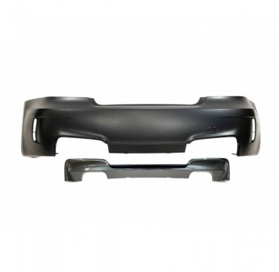 Paragolpes Trasero Bmw E82 / E88  Look M1 07-11 Doble Salida  - Paragolpes Trasero Plástico Abs