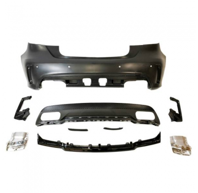 Paragolpes Trasero Mercedes W176 2012-2015 A45 Look Amg Sensores - Plástico Abs
