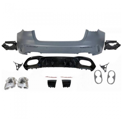 Paragolpes Trasero Mercedes W177 Look A45 Plástico Abs