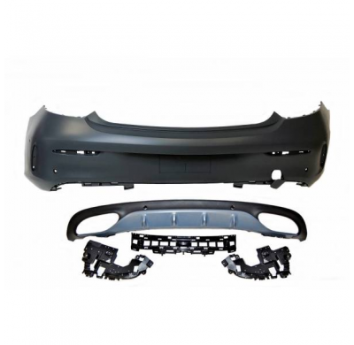 Paragolpes Trasero Mercedes W205 2p 14-18 / 19+ Look E53 Plástico Abs