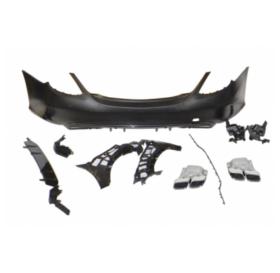 Paragolpes Trasero Mercedes W205 4P 2014-2021 Look C63 New Plástico ABS