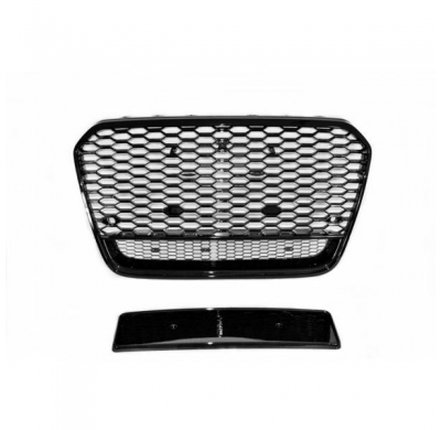 Parrilla Audi A6 11-15 Look Rs6 Black Ii - Plástico Abs