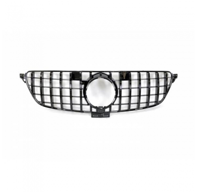 Parrilla Mercedes C292 2014-2018 Look Gt Full Black Cámara - Plástico Abs