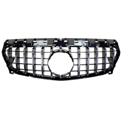 Parrilla Mercedes W117 CLA 13-16 Look GTR FULL BLACK - Plástico ABS