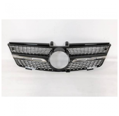 Parrilla Mercedes W164 2005-2008 Look Diamond Black Plástico Abs