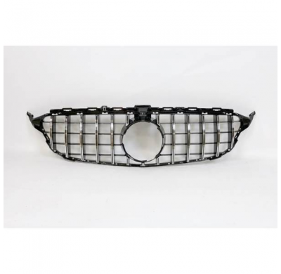 Parrilla Mercedes W205 2014-2018 Look Gtr Con Radar - Plástico Abs