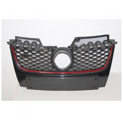 PARRILLA VOLKSWAGEN GOLF 5 GTI ABS BLACK - Parrilla frontal Plástico ABS