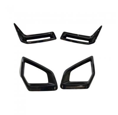 Splitters Delanteros BMW G05 X5 / G18 LCI Negro brillante Plástico ABS