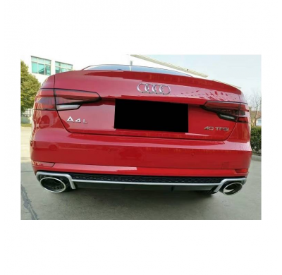 Difusor Trasero Audi A4 2016+ Look Rs4 Abs - Difusor Trasero Plástico Abs