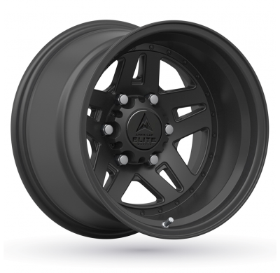 LLANTA ALUMINIO AMERICAN ELITE WHEELS CHAMPION NEGRO MATE 10 x 16 Et:-44  6 x 139,7 110