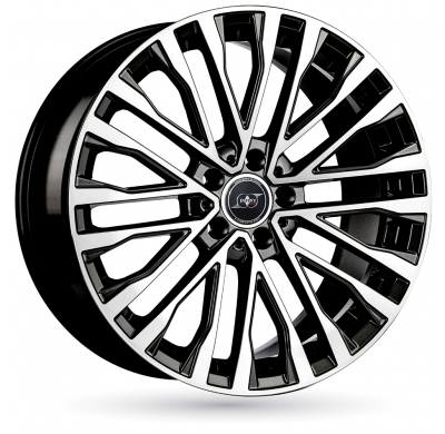 LLANTA ALUMINIO INFINY INDIVIDUAL KAMENZ NEGRO BRILLANTECARA PULIDA 8,5 x 19 Et:45  5 x 112 66,5