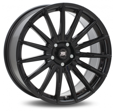 LLANTA ALUMINIO RACER MONZA NEGRO BRILLANTE 6,5 x 15 Et:35  5 x 110 65,1