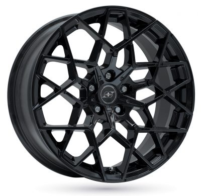 LLANTA ALUMINIO INFINY INDIVIDUAL OTTO NEGRO BRILLANTE 9,5 x 19 Et:40  5 x 112 66,6