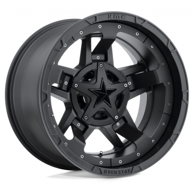 LLANTA ALUMINIO XD ROCKSTAR III NEGRO MATE 9 x 18 Et:0  6 x 120/139,7 78,1