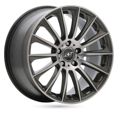 LLANTA ALUMINIO INFINY INDIVIDUAL STUTTGART GRIS CARA PULIDA 9 x 18 Et:50  5 x 112 66,5