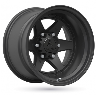 LLANTA ALUMINIO AMERICAN ELITE WHEELS VICTORY NEGRO MATE 10 x 15 Et:-44  6 x 139,7 110