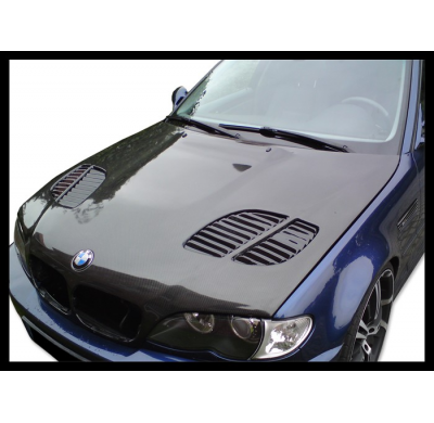 Capó Carbono BMW E46 '02-06 4P. Look M3 GTR C/T Fibra de Carbono