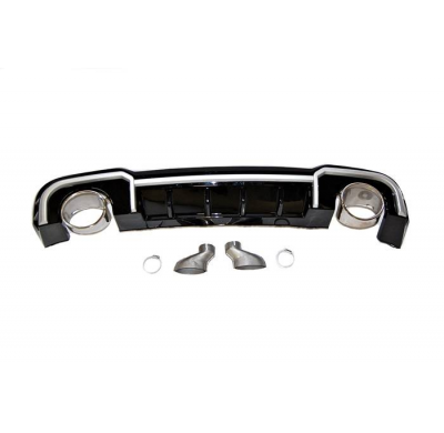Difusor Trasero Audi A3 Sedan 2016-2019 SLine Look RS3 Plástico ABS