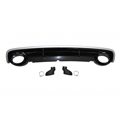 Difusor Trasero Audi A6 Sedan / Avant C6 2004-2008 Look RS6 ABS Plástico ABS